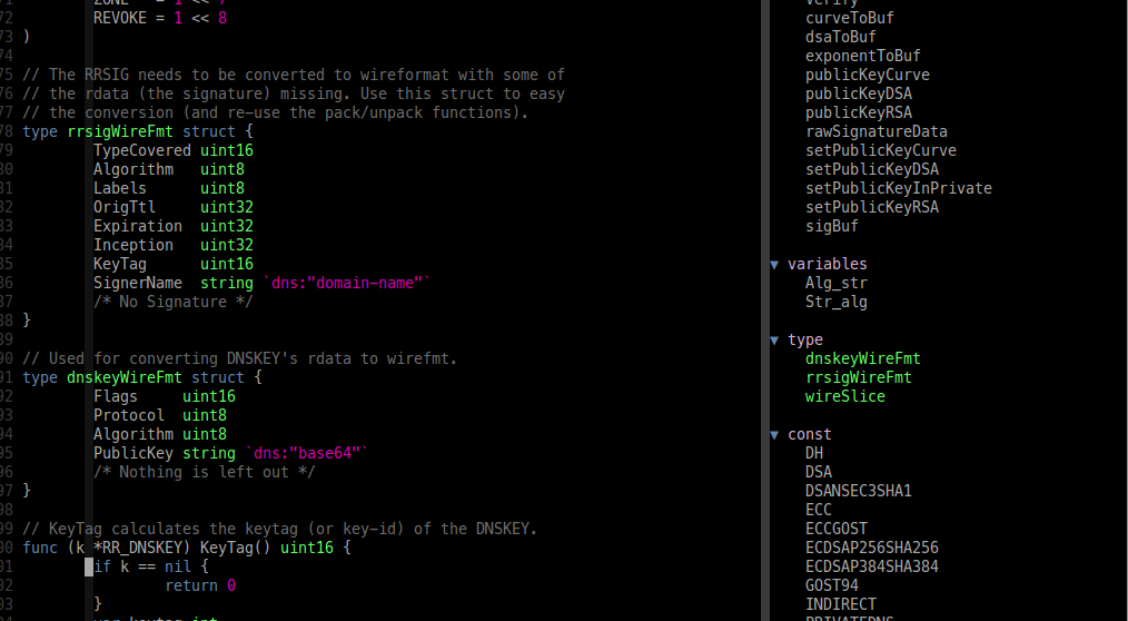 <code>rrsigWireFmt</code> is recognized!