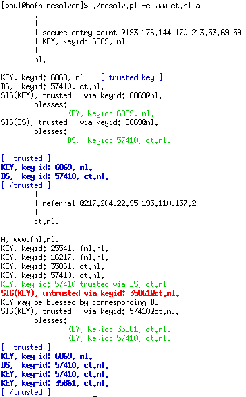 secure resolving